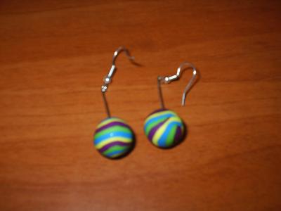 Pendientes rayas multicolor