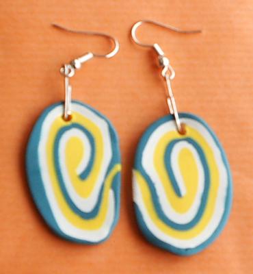 Pendientes largos "espirales"